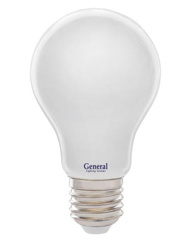 Лампа светодиодная филамент GLDEN-A60S-M-13-230-E27-2700 потребляемая мощность 8Вт | код 649938 | GENERAL