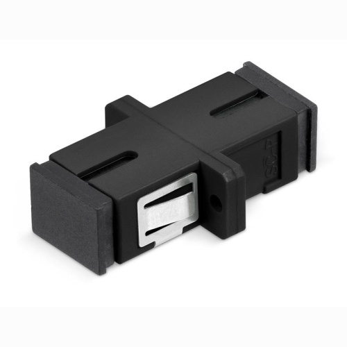 Соединитель проходной SC-SC SM для одномод. кабеля simplex черн. Cabeus 10596c