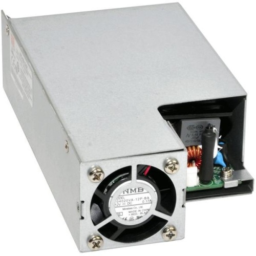 Источник питания AC-DC, med, 400.5Вт (250.5 Вт без обдува), ККМ, вход 80…264В AC 47…63Гц, 117…370B DC, выход 15В/26.7А (вент.), рег. вых. 14.3…15.8, изоляция 4000В AC, на плате 151х86.6х43мм, -30…+70С, вентилятор спереди | код RPS-400-15-SF