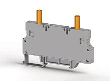 Клеммник измерительный с 2-мя тест.разъемами 6кв.мм сер. WGO4 Klemsan 376090