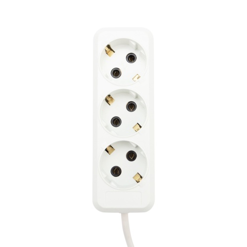 Удлинитель REXANT 3 гнезда, 5 м, 3х1.0 мм кв, с/з, белый (Сделано в России) | код 11-8735 | REXANT