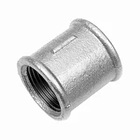 Муфта чугунная короткая Ду15 оцинкованная | код 212200510 | ГОСТ