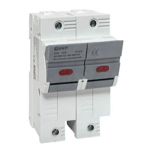 Предохранитель-разъединитель DF 22х58 2Р (тип ПВЦ) EKF | код df222-e | EKF фото 2 Предохранитель-разъединитель DF 22х58 2Р (тип ПВЦ) EKF | код df222-e | EKF фото 2