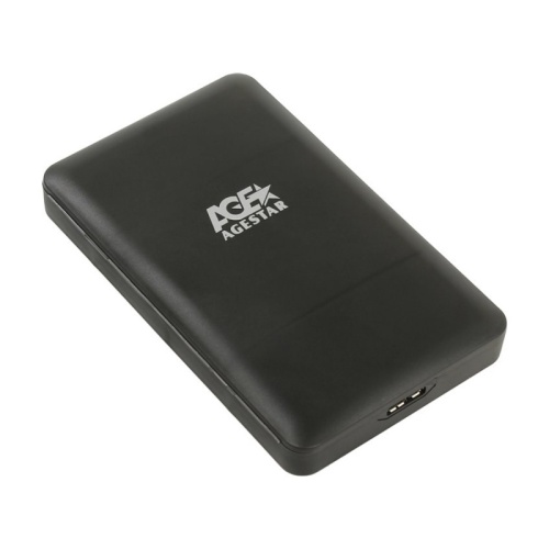 USB 3.0 Внешний корпус 2.5 SATAIII HDD/SSD AgeStar 3UBCP3 (BLACK) USB 3.0, пластик, черный, безвинтовая конструкция | код 3UBCP3 (BLACK) | AgeStar