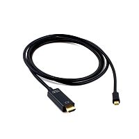 Кабель mDP->HDMI Cablexpert CC-mDP-HDMI-6, 20M/19M, DP v.1.2, 4K,1.8м, черный, позол.разъемы, пакет | код CC-mDP-HDMI-6 | Cablexpert