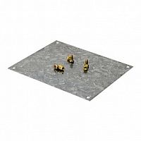 Монтажная пластина из оцинк. стали 133х109 мм² для коробок 154х129 мм² (упак. 1шт) | код. 653012 | DKC