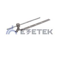 Держатель проводника круглого 6-8 мм для черепичной кровли серый, оцинкованная сталь | код 91037 | ЕЗЕТЕК