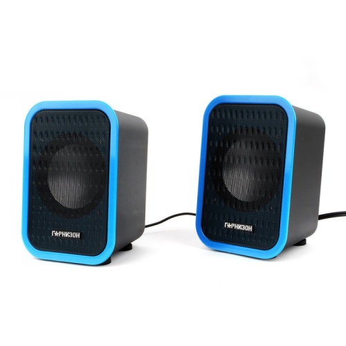 Акустическая система 2.0 Гарнизон GSP-110, синий/черный, 6 Вт, материал- пластик, USB - питание | код GSP-110 | Гарнизон