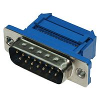 Разъём D-SUB RUICHI DI-15M, 15 контактов | код 54977 | Ruichi