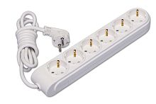 Удлинитель 6х3м с заземл. 16А IP20 ПВС 3х1.5 защ. шторки Makel N6210044