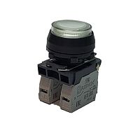 Выключатель Briswik КЕ 171/1м -Л 24В белый 2но+0нз цилиндр с подсветкой IP66 УХЛ2 10А | код aZ-EB-6Ai-3822 | Briswik