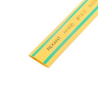 Термоусаживаемая трубка REXANT 12,0/6,0 мм, желто-зеленая, упаковка 50 шт. по 1 м | код 21-2007 | REXANT