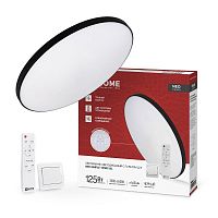 Светильник светодиодный NEO SIMPLE-125RC-BL 125Вт 230В 3000-6500K 10000Лм 460x67мм с пультом ДУ черный IN HOME | код 4690612060934 | IN HOME