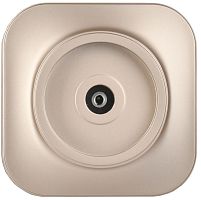 GLORY Розетка для открытой установки TV РТВ20-ХШм шампань матовый IEK | код EAH10-K37M | IEK