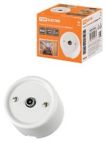 Розетка TV оконечная белая «Болонь» TDM | код SQ1820-0053 | TDM