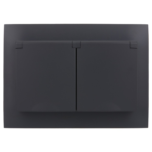 SKANDY Роз. 2-я с кр. 16А в сб IP44 SK-R12T титан IEK | код SK-R26-16-44-K48-F | IEK фото 2 SKANDY Роз. 2-я с кр. 16А в сб IP44 SK-R12T титан IEK | код SK-R26-16-44-K48-F | IEK фото 2