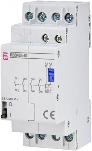 Контактор импульсный RBS 425-40 230V AC 25A (4Н.О.,AC1) | код 002464125 | ETI