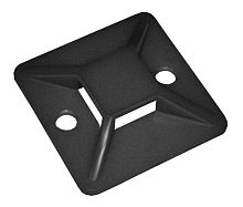 Площадка самоклеящаяся 20х20 черная под хомуты (100шт) | код. UHP31-20-100 | IEK