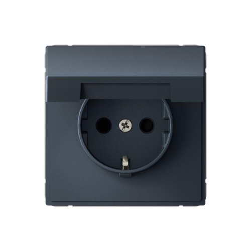 Розетка ArtGallery 16А IP20 с заземл. защ. шторки с крышкой механизм грифель | код GAL000746 | Systeme Electric