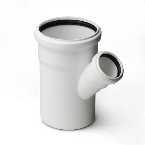 Тройник для малошумной канализации 110x50 мм 45 град. | код ST201545W | PRO AQUA Тройник для малошумной канализации 110x50 мм 45 град. | код ST201545W | PRO AQUA