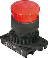 Головка аварийного выключателя S2ER-E3R, красная 40мм с коротким толкателем, возврат поворотом, монтажное отверстие 22/25мм | код A8026-A5550002096 | РЕЛЕ И АВТОМАТИКА