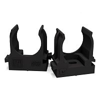 Крепеж-клипса для труб для прямого монтажа черная в гофроящике d20 мм (1200шт/кор) Промрукав | код PR13.0456 | ПРОМРУКАВ