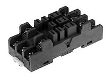 Розетка с винтовыми клеммами (под шайбу) для реле 62.31, 62.32, 62.33, в комплекте металлическая клипса 092.53, версия: черный цвет (заказ минимум/кратно 1000шт) | код 924310SMA | FINDER