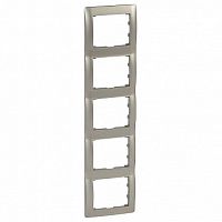 Рамка 5 постов GALEA LIFE, вертикальная, титан | код. 771409 | Legrand