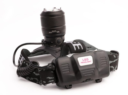 Фонарь налобный аккумуляторный LED5339 3.7В LED+син. LED 5Вт фокус 2 ак. 4 реж USB черн. Ultraflash 15041 фото 6 Фонарь налобный аккумуляторный LED5339 3.7В LED+син. LED 5Вт фокус 2 ак. 4 реж USB черн. Ultraflash 15041 фото 6