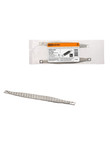 Проводник заземления плоский луженый ПЗ 10-800 (2 шт. упак) TDM | код SQ0839-0007 | TDM