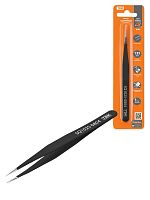 Пинцет прецизионный прямой 135 мм, острое жало, нерж., антистатич. покр., блистер, Рубин TDM | код SQ1025-0804 | TDM