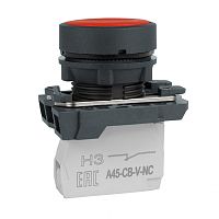 Кнопка OptiSignal D22 C5-P-401 красная пластик 1НЗ XB5AA42 | код 332182 | КЭАЗ