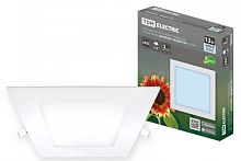 Светильник ультратонкий встраиваемый светодиодный Даунлайт квадрат СВО (белый) 12 Вт 4000К TDM | код SQ0329-0118 | TDM