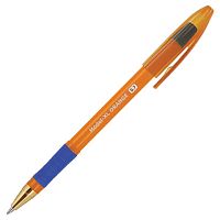 Ручка шариковая масляная с грипом BRAUBERG Model-XL ORANGE, СИНЯЯ, узел 0,7 мм, линия 0,35 мм, 143246 | код 143246 | BRAUBERG