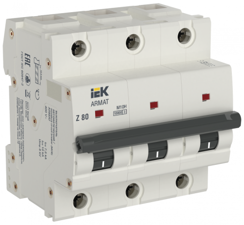 ARMAT Авт. выкл. M10H 3P Z 80А IEK | код AR-M10H-3-Z080 | IEK ARMAT Авт. выкл. M10H 3P Z 80А IEK | код AR-M10H-3-Z080 | IEK