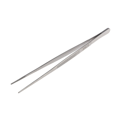 Пинцет прямой рифленый 200 мм ПРОФИ | код 12-0347 | REXANT