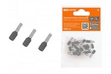 Наконечник-гильза Е4009 4мм2 с изолированным фланцем (20шт) TDM | код SQ0568-0042 | TDM