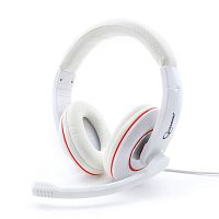 Гарнитура стерео Gembird MHS-780 , белый, регулятор громкости | код MHS-780 | Gembird