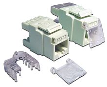 Модуль Keystone, RJ45, кат.6, UTP, 180 градусов, со шторкой, белый | код LAN-OK45U6/180-WH | LANMASTER