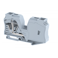 Клемма проходная пружинная 35 мм2, на 2 подключения, серая DST35(G) | код 2208010000 | Elmex