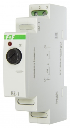 Блок защиты BZ-1 6,3A 230В IP20 Евроавтоматика F&F | код EA09.001.001 | ЕВРОАВТОМАТИКА ФиФ