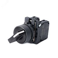 Переключатель SB5 в сборе модульный 22мм 3 позиции с возвратом 2НО | код SB5AD53 | Systeme Electric