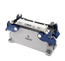 Розетка 24 полюса, 16А, корпус металлический, монтаж на панель с фиксатором EBM24PD24 | код EBM24PD24 | EMAS