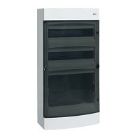 Щит комбинированный Unix прозрачная дверь (2х18 модулей + 1 монтажная плата) 4 габарит IP40 EKF PROxima | код ux-2x18+1m-n | EKF