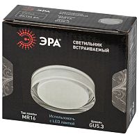 Светильник встраиваемый декоративный DK108 BK MR16 GU5.3 черный | код Б0058399 | ЭРА