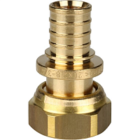 Переходник с накидной гайкой 20xG 3/4 для труб из сшитого полиэтилена аксиальный | код RG008P0UDAUDC2 | STOUT