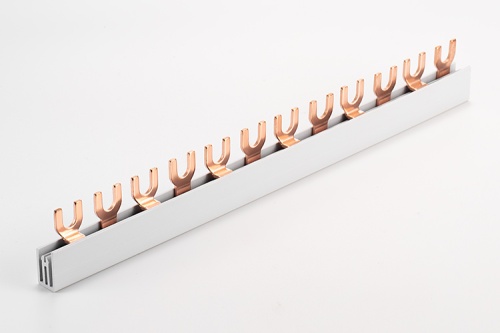 Шинка гребенчатая F-2L-1000/16, тип вилка, 2P-54Mod., 16mm?, 80A, 230/415V, 1000mm | код KF25416 | KASEEY Шинка гребенчатая F-2L-1000/16, тип вилка, 2P-54Mod., 16mm?, 80A, 230/415V, 1000mm | код KF25416 | KASEEY