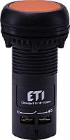 Кнопка монобл. утопл. ECF-11-A (1NO+1NC, оранжевая) | код 004771476 | ETI