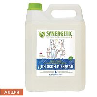 Средство для мытья стекол и зеркал с антибактериальным эффектом 5 л SYNERGETIC, биоразлагаемое, 96 | код 607478 | SYNERGETIC