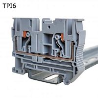 Клемма push-in проходная 2 контакта 6 мм2, синяя | код TPI6N | ПРОВЕНТО